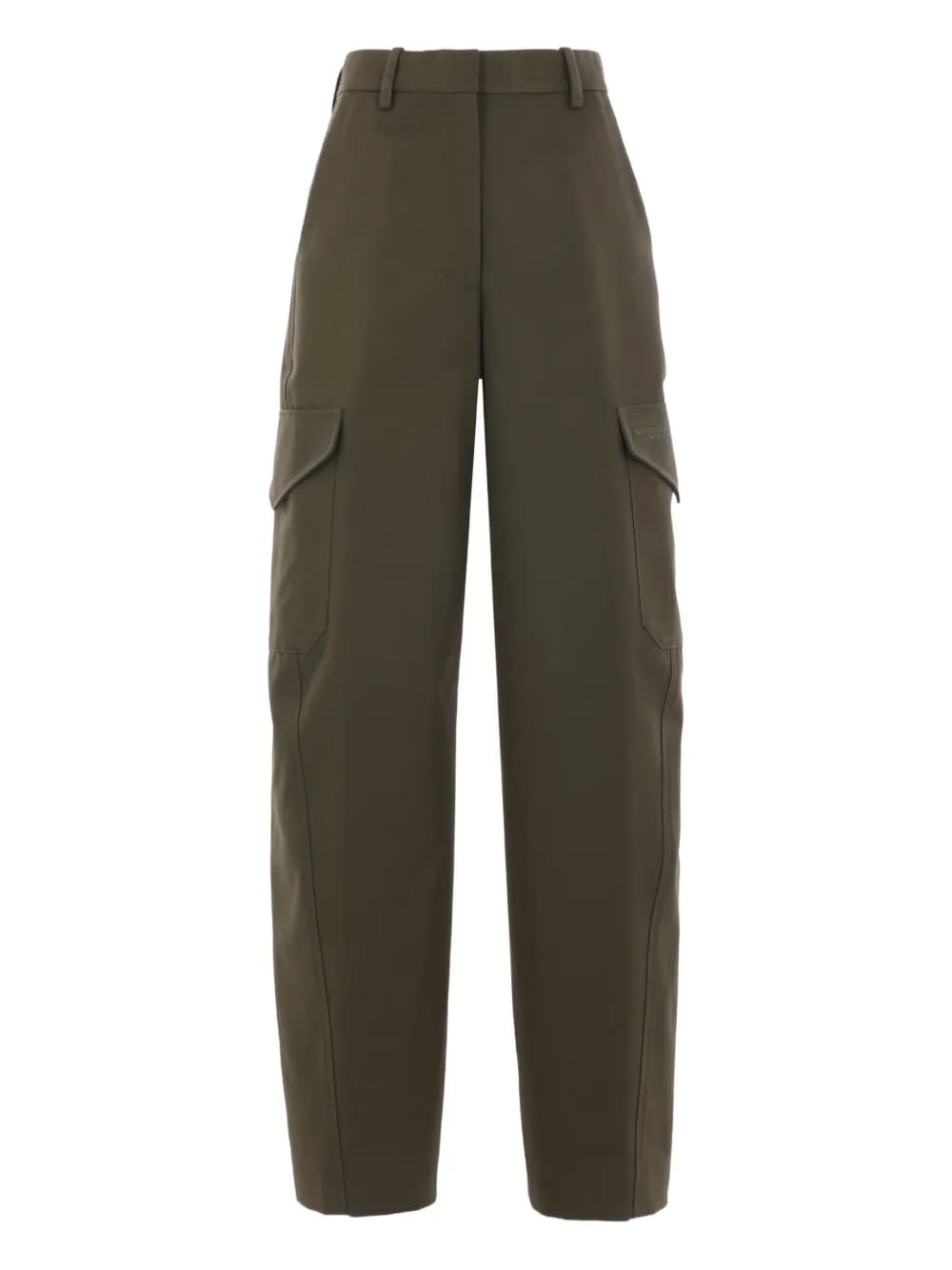 embroidered-logo cargo trousers