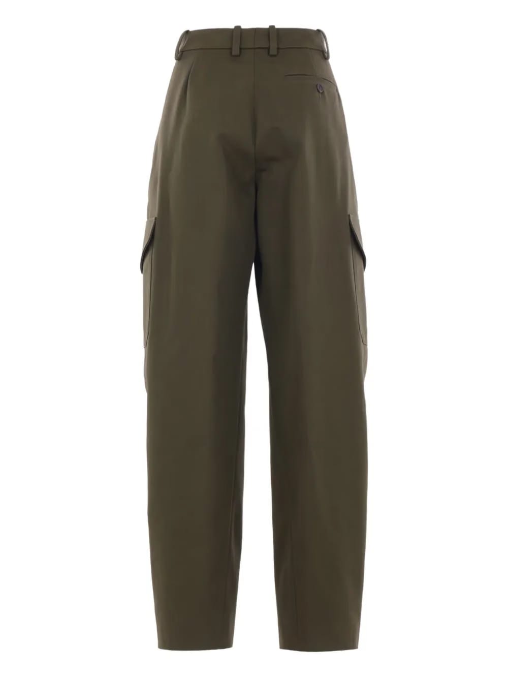 embroidered-logo cargo trousers