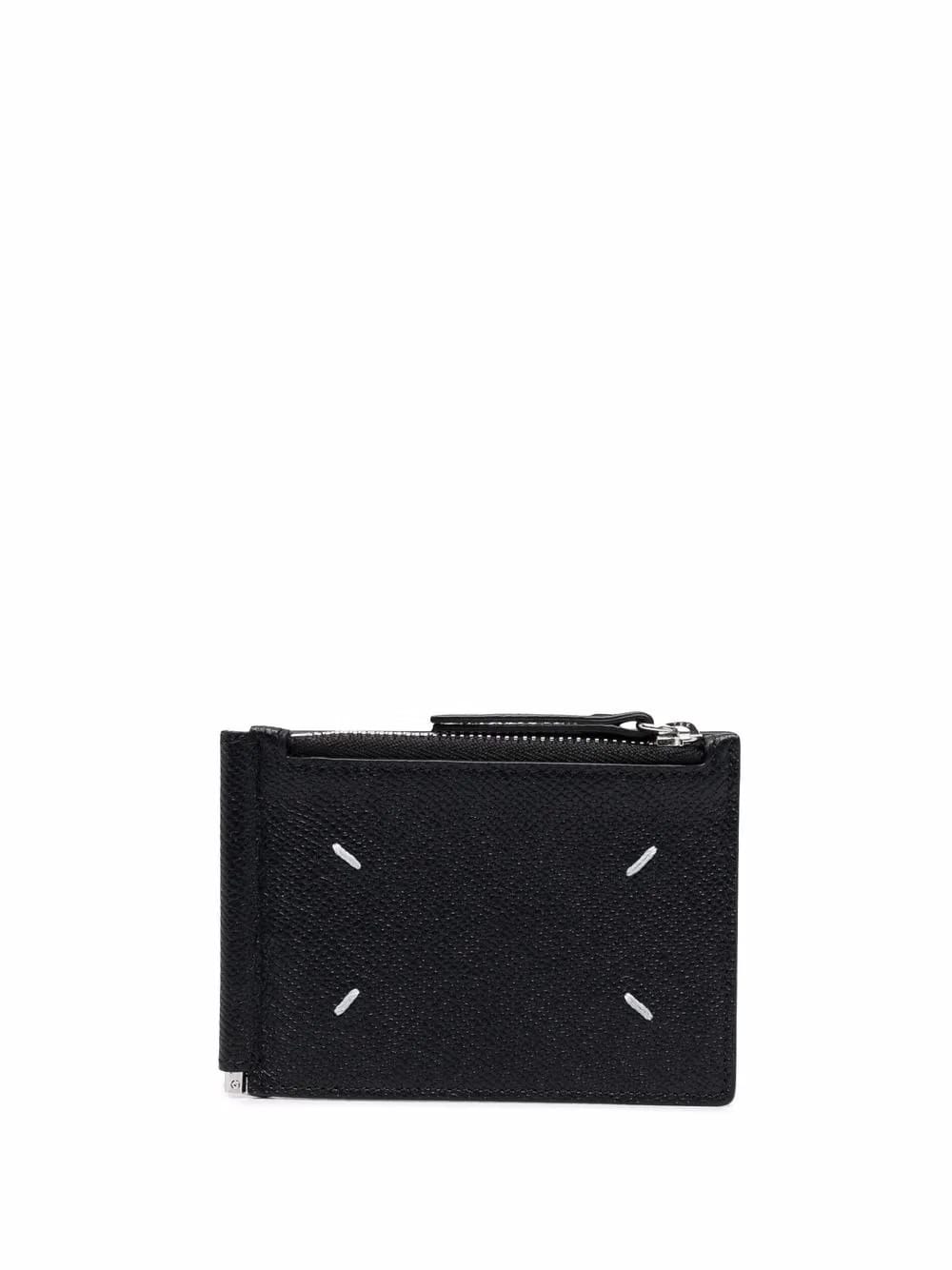 Four Stitches leather money clip wallet