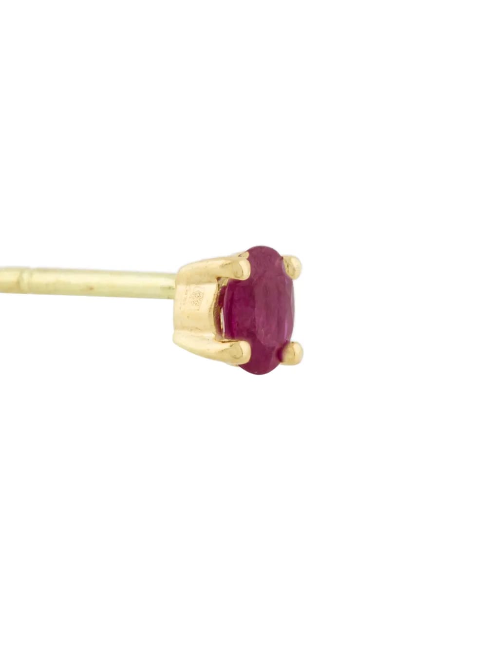 18kt yellow gold ruby stud earrings