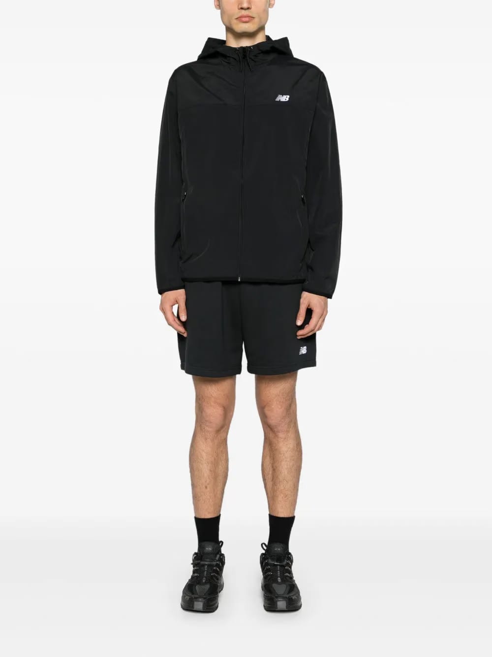 logo-embroidered jersey track shorts
