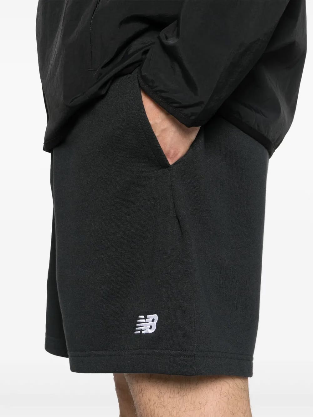 logo-embroidered jersey track shorts