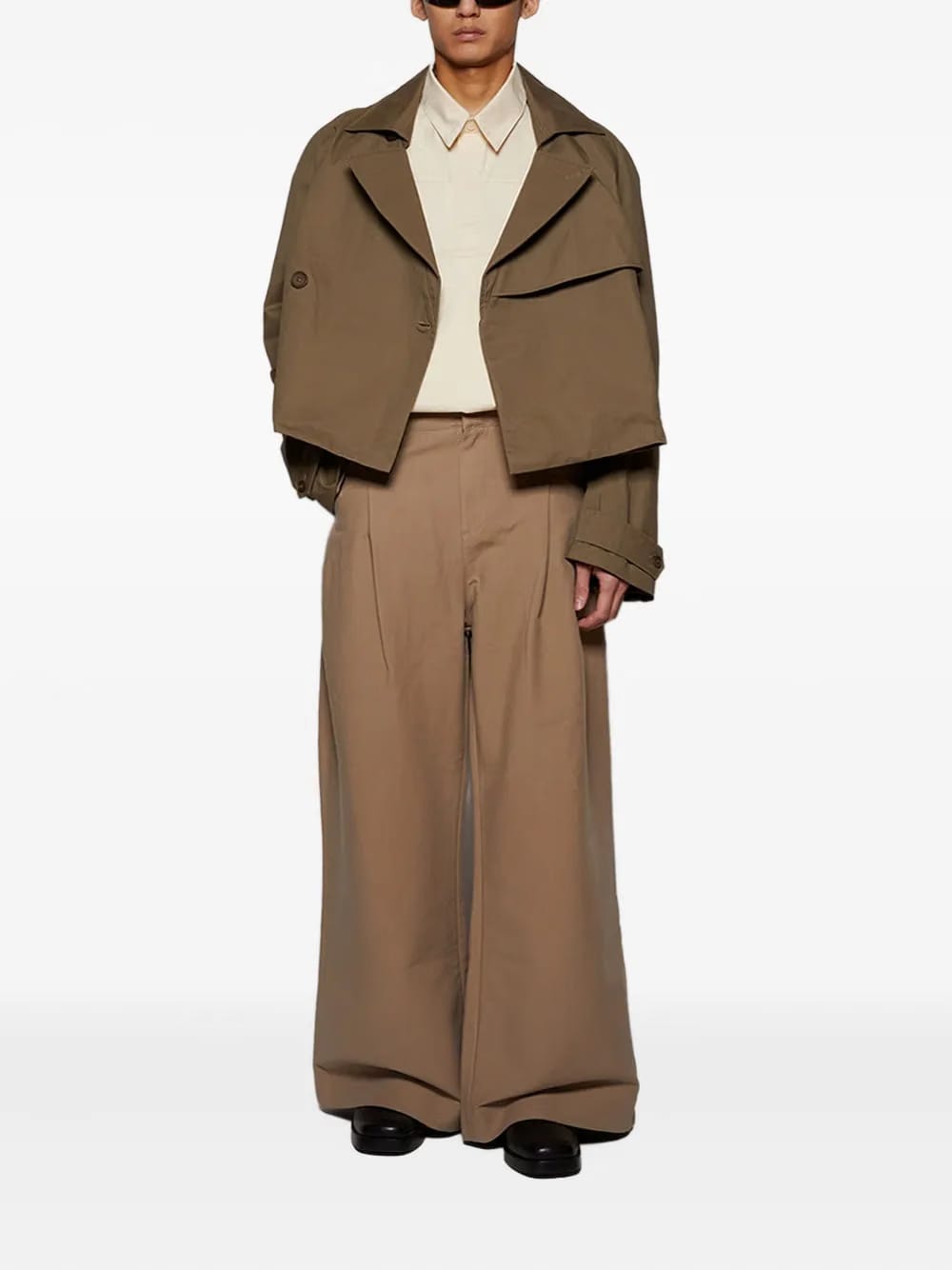 Ana cropped poplin overshirt