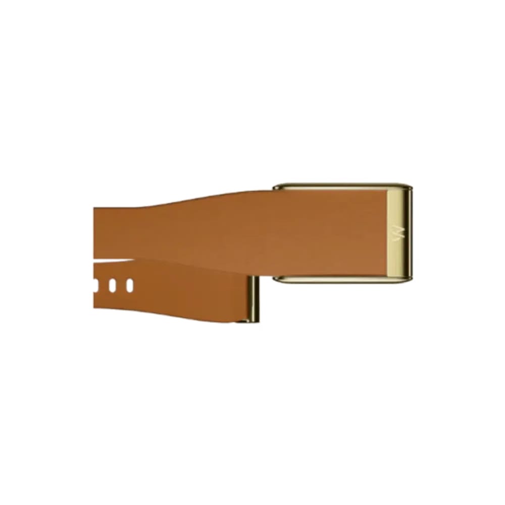Whoop 5.0 Leatherluxe Tapered Camel with Gold Band (12 Month Peak Subscription Included)