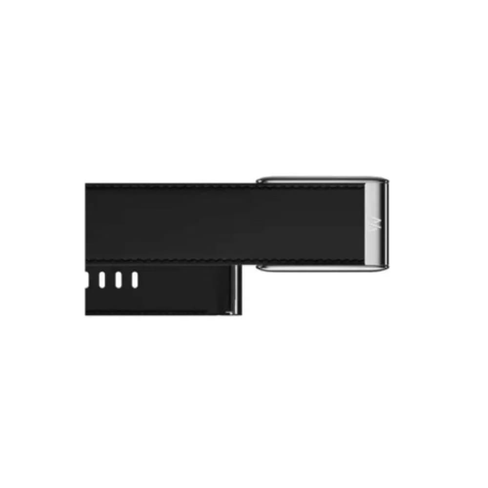 Whoop 5.0 Leatherluxe Straight Black/Cream with Titanium Band (12 Month Peak Subscription Included)
