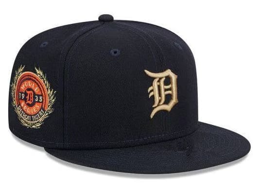 New Era Gold Leaf Detroit Tigers Fitted Hat