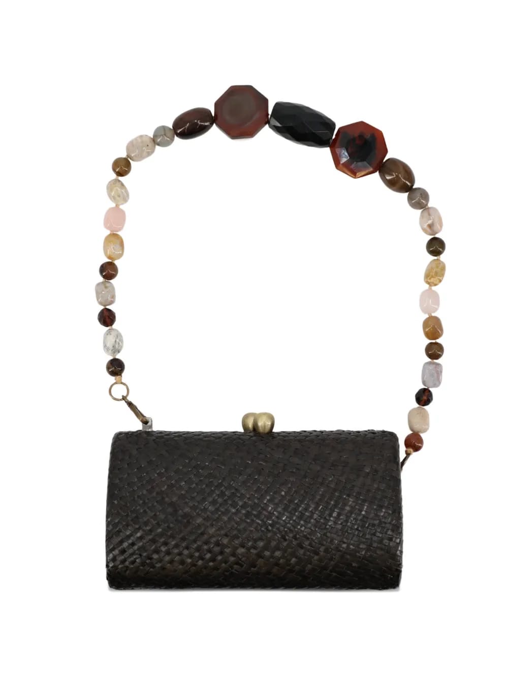 Liz beaded-strap clutch bag