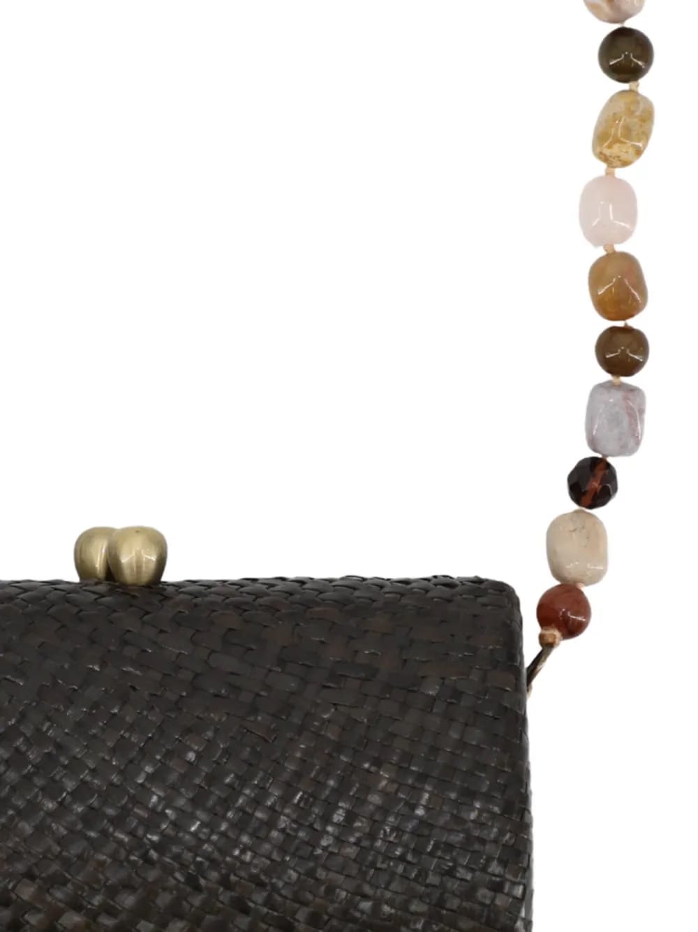 Liz beaded-strap clutch bag