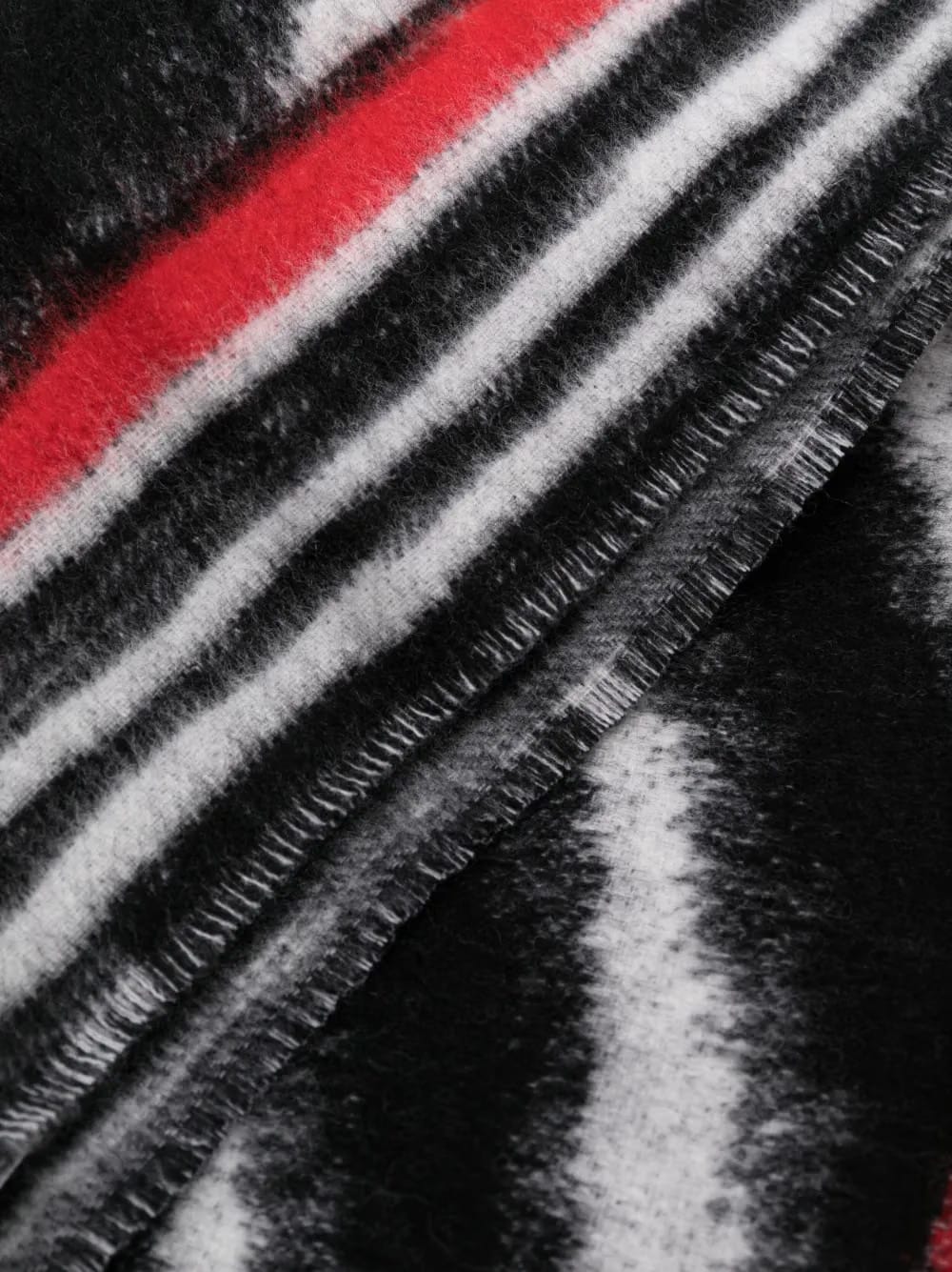 graphic-print wool blanket