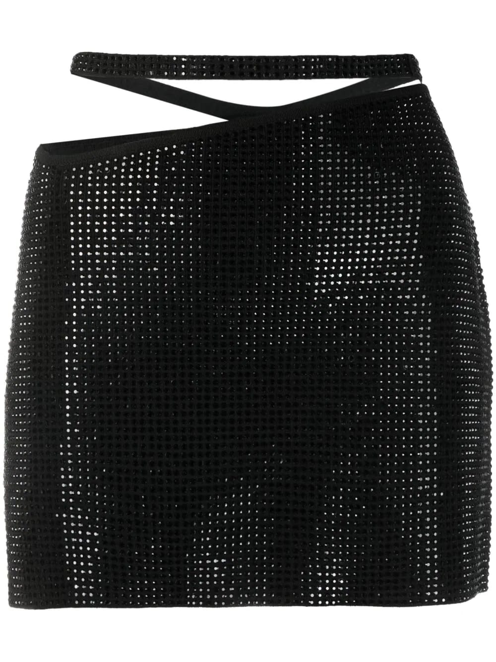 rhinestone-embellished miniskirt