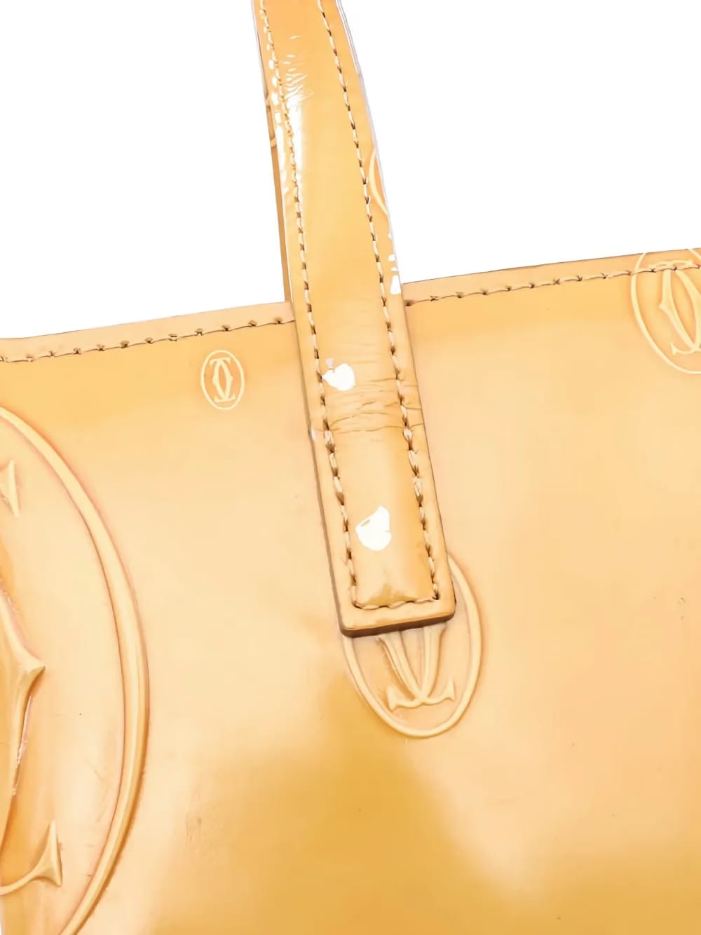 2000s Happy Birthday leather tote bag