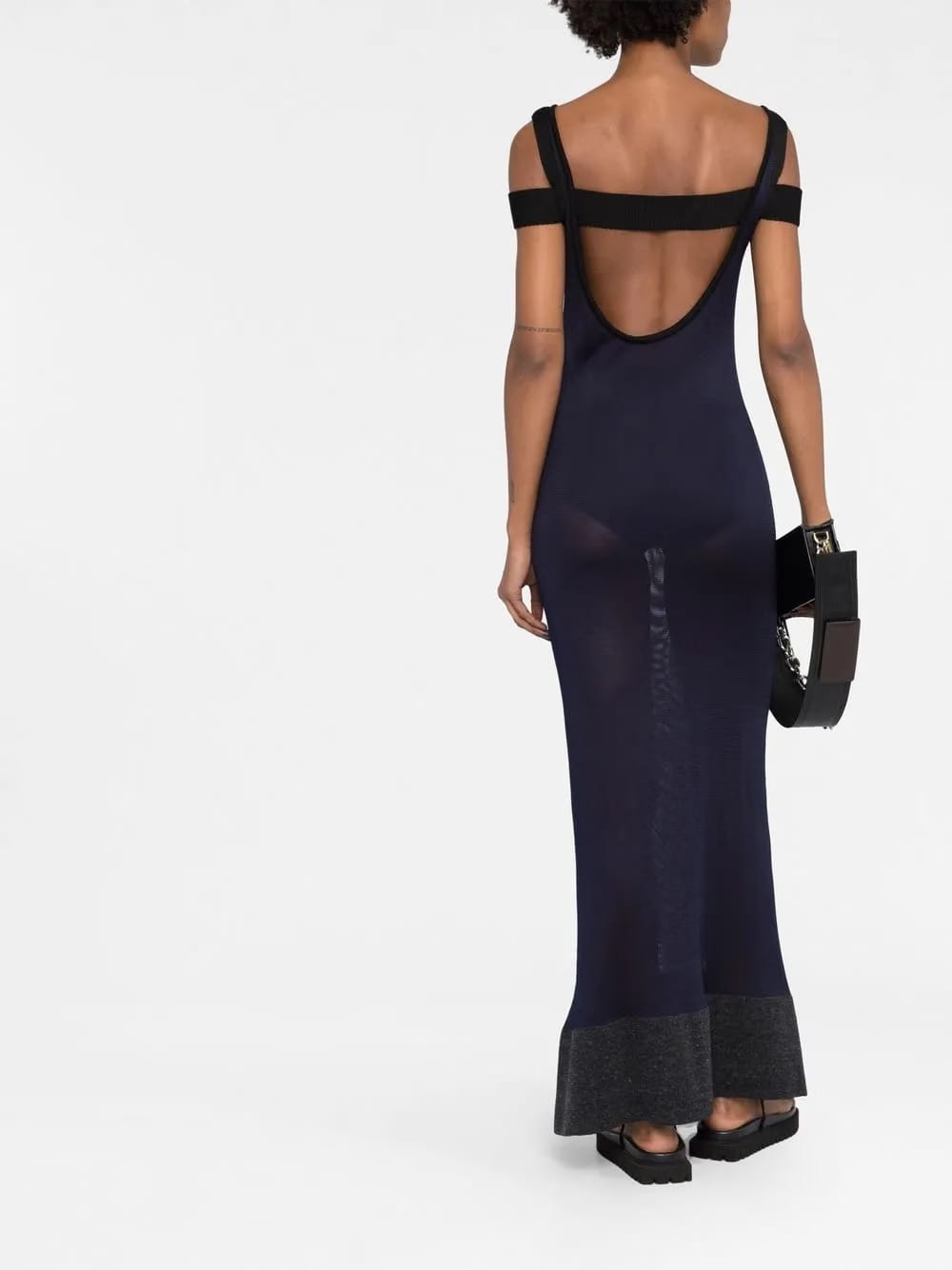 semi-sheer maxi dress