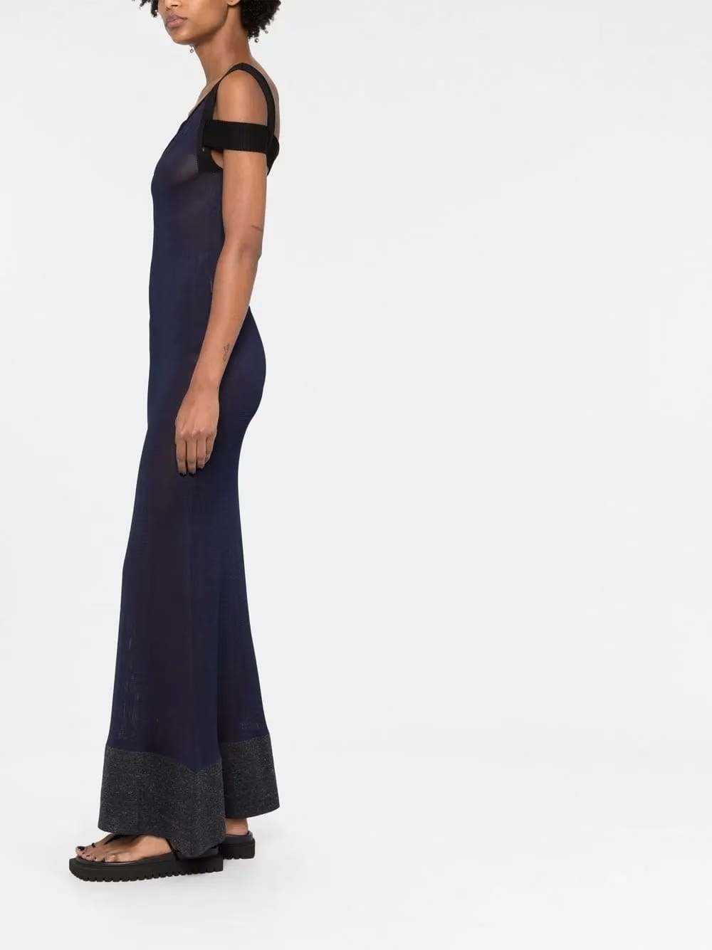 semi-sheer maxi dress