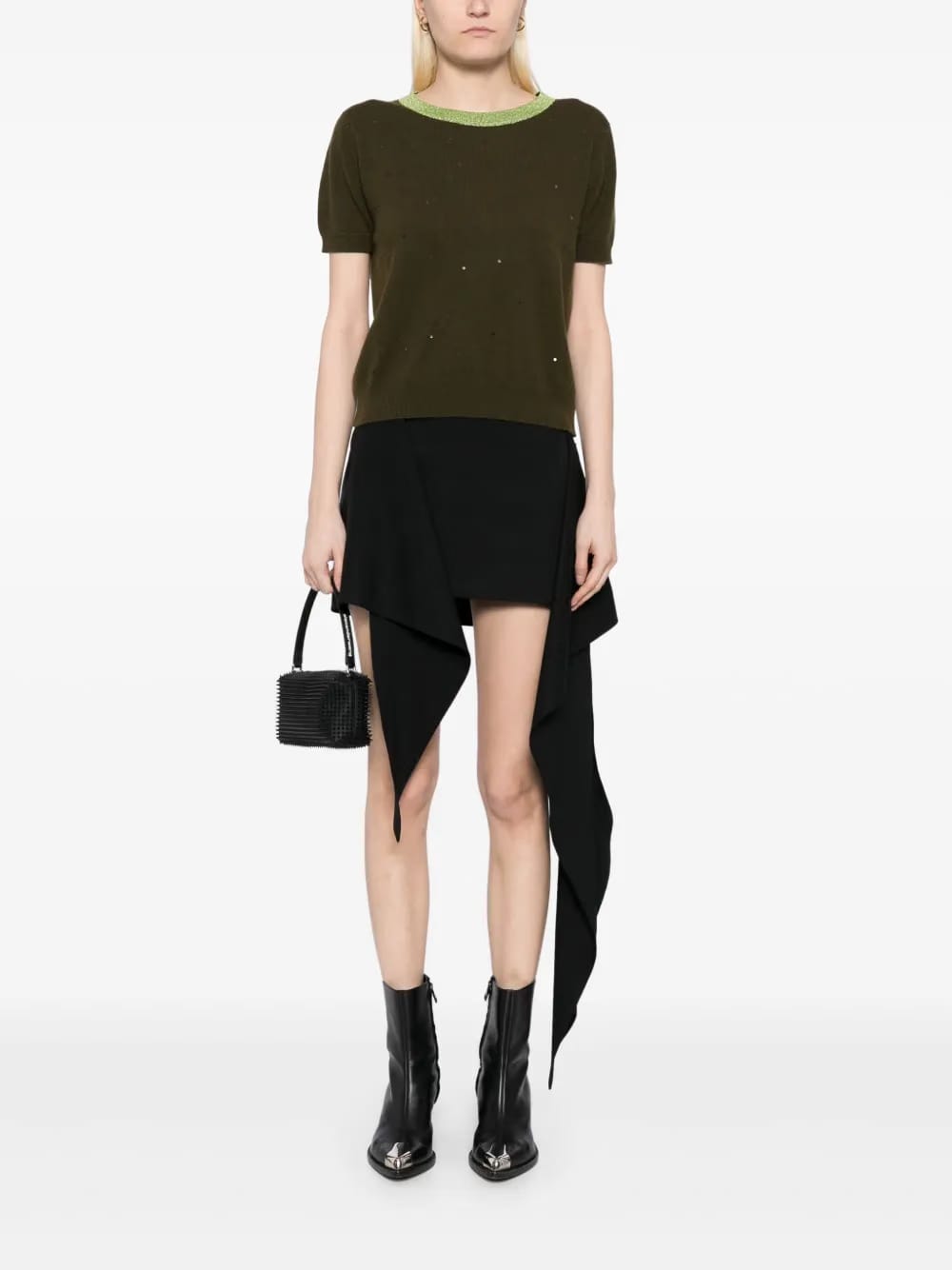 1996 short sleeve sweater knit top