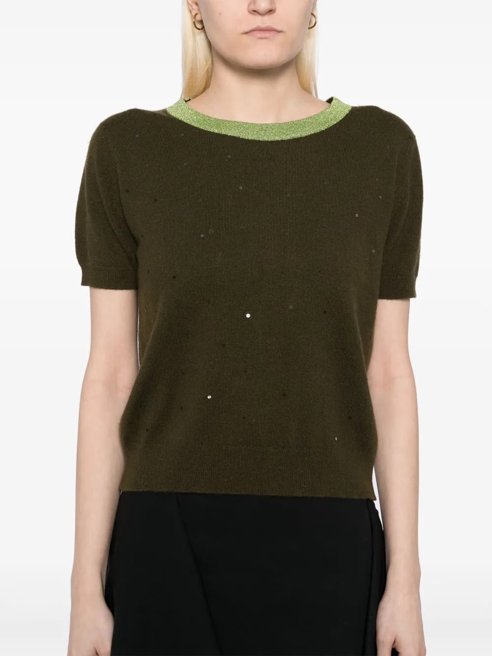1996 short sleeve sweater knit top