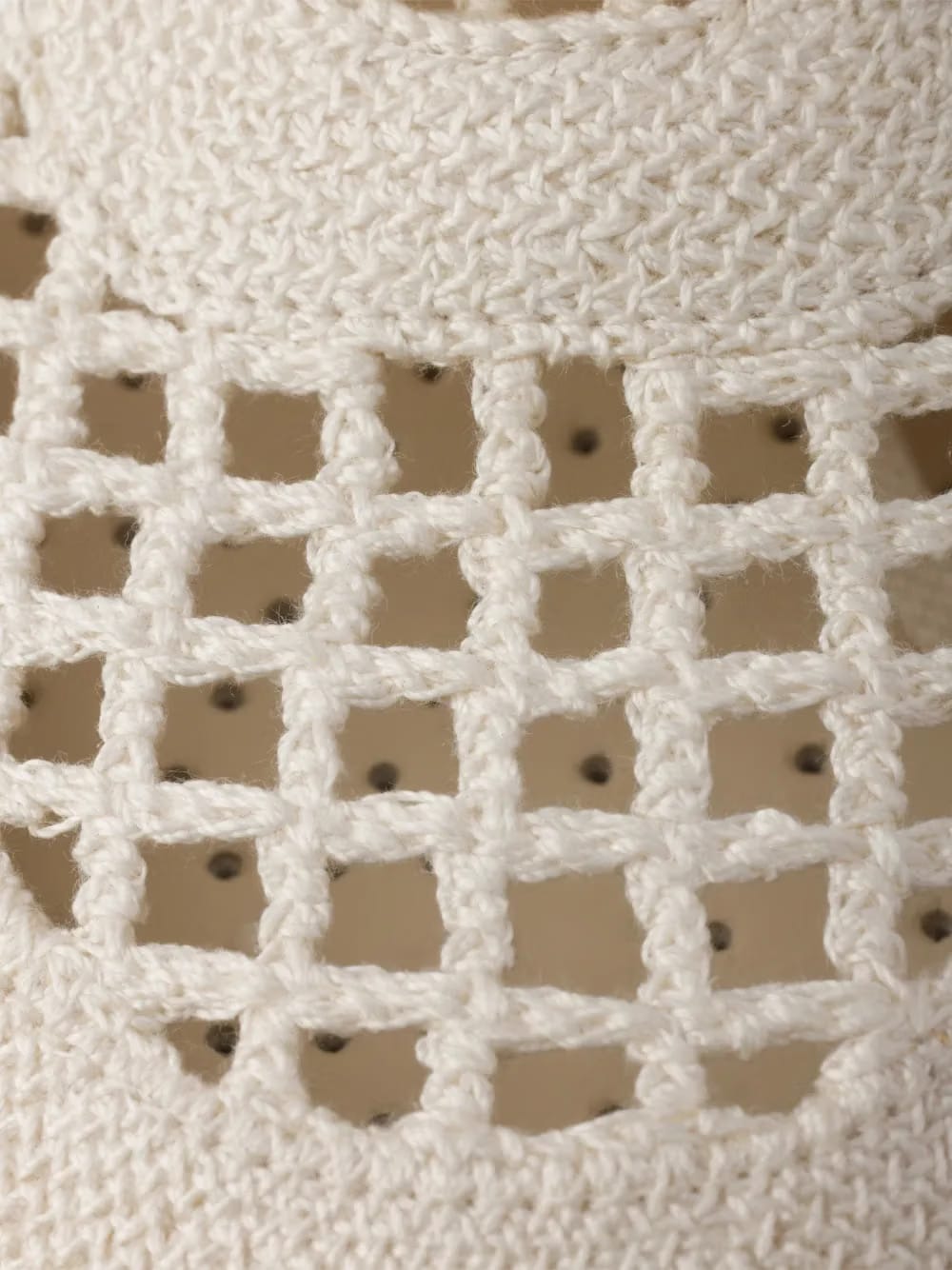 crochet round-toe lace-up sneakers
