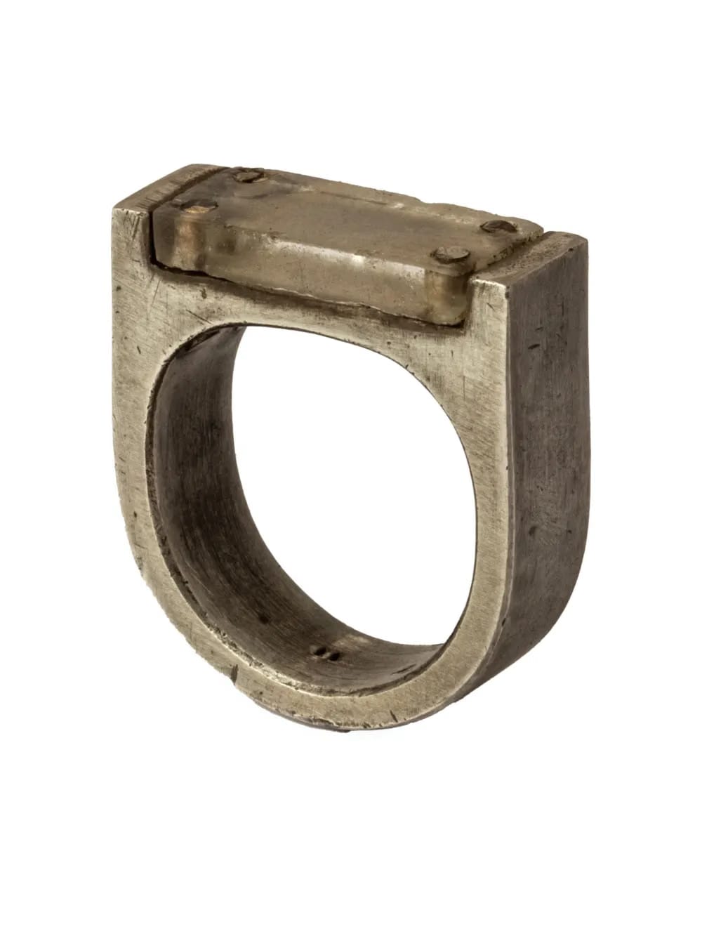 Plate Single sterling-silver ring