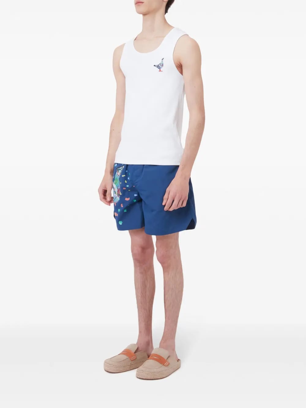 Pigeon jersey tank top