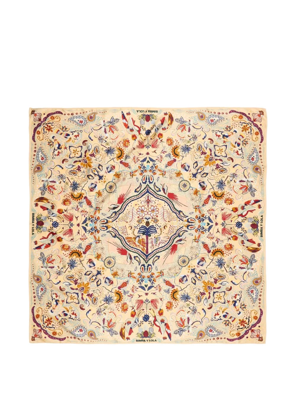 Tropical Birds patterned scarf