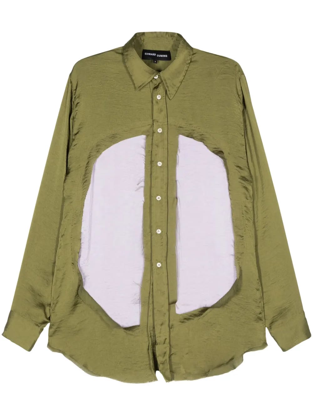 patchwork-detailing shirt