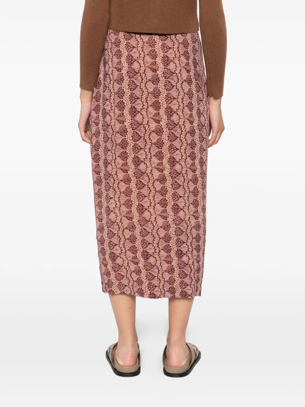 Dalila floral-print midi skirt