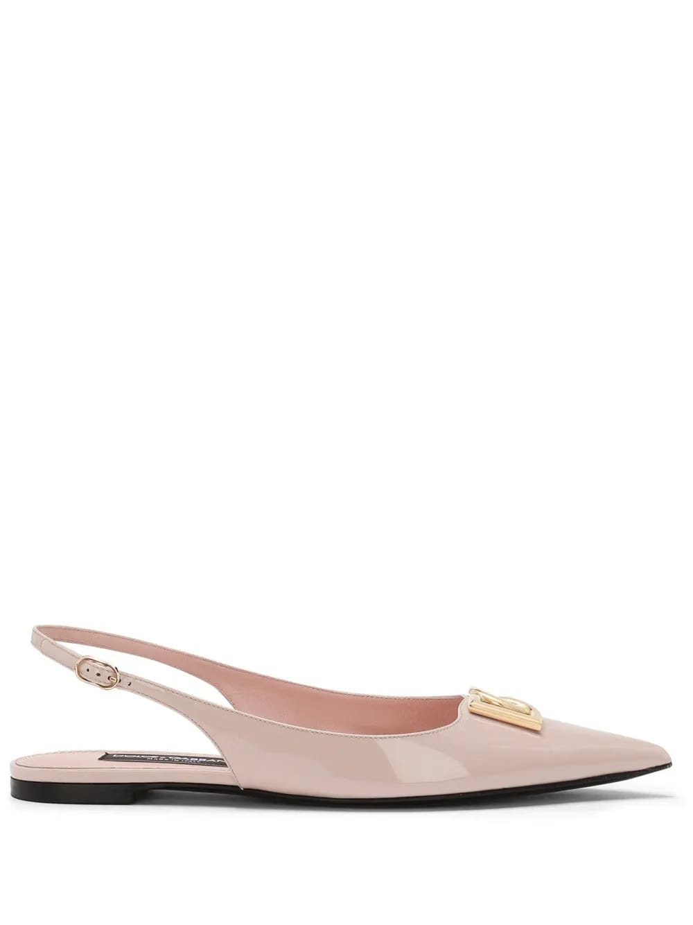 DG leather slingback ballerina shoes