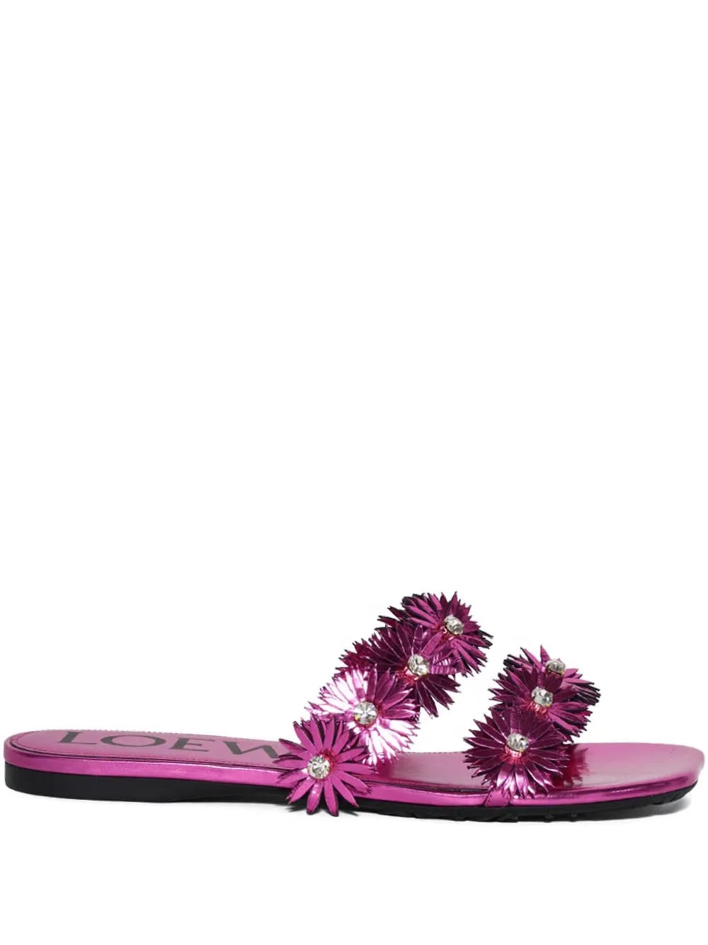 Petal flower -rystal sandals