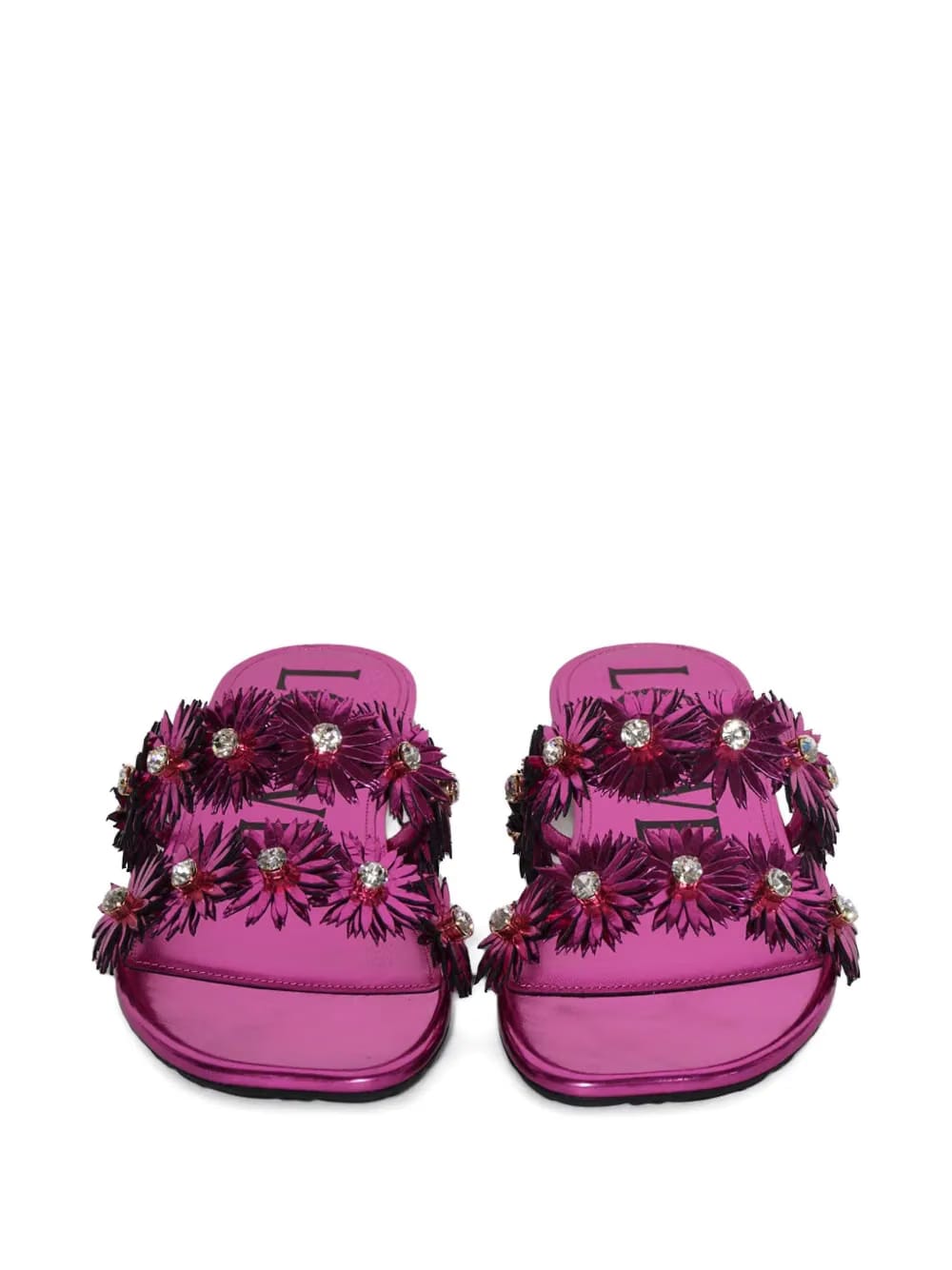 Petal flower -rystal sandals