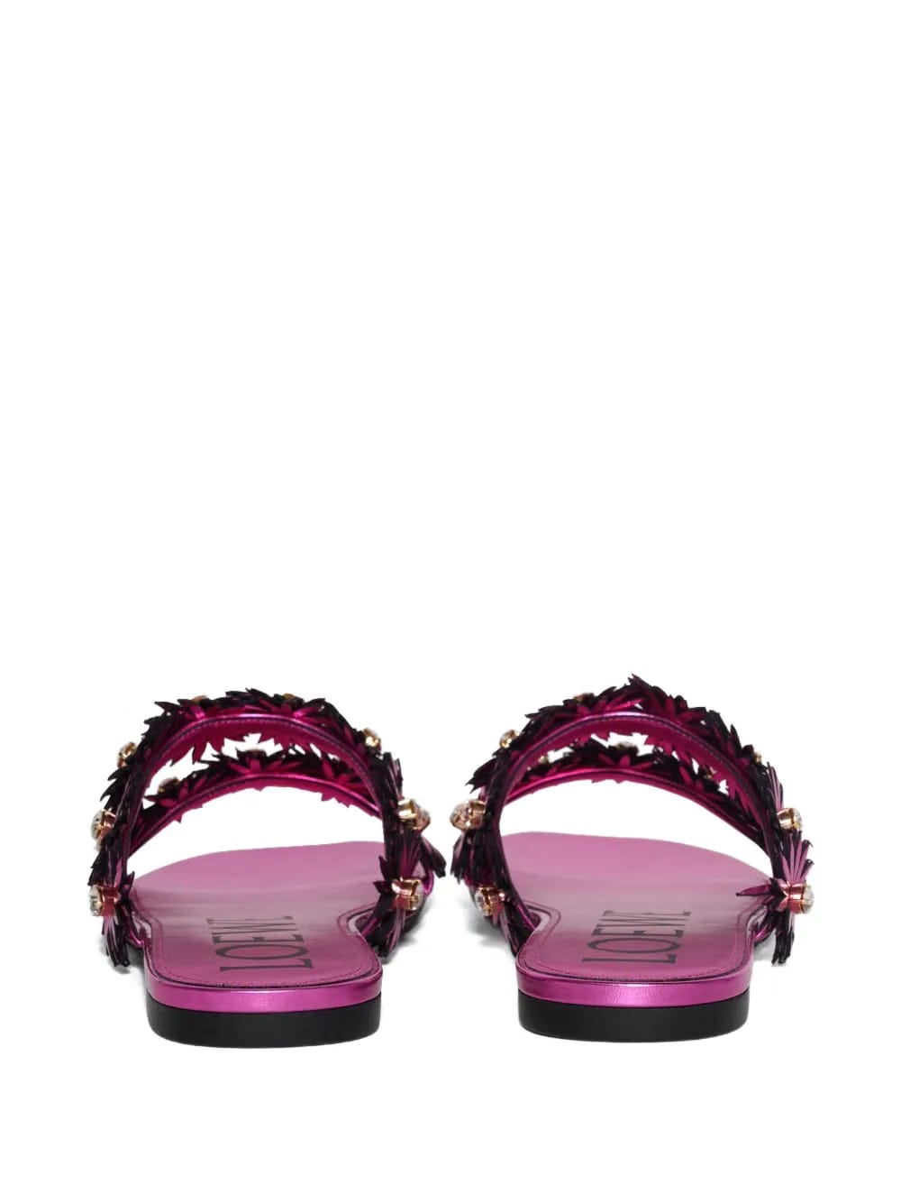 Petal flower -rystal sandals