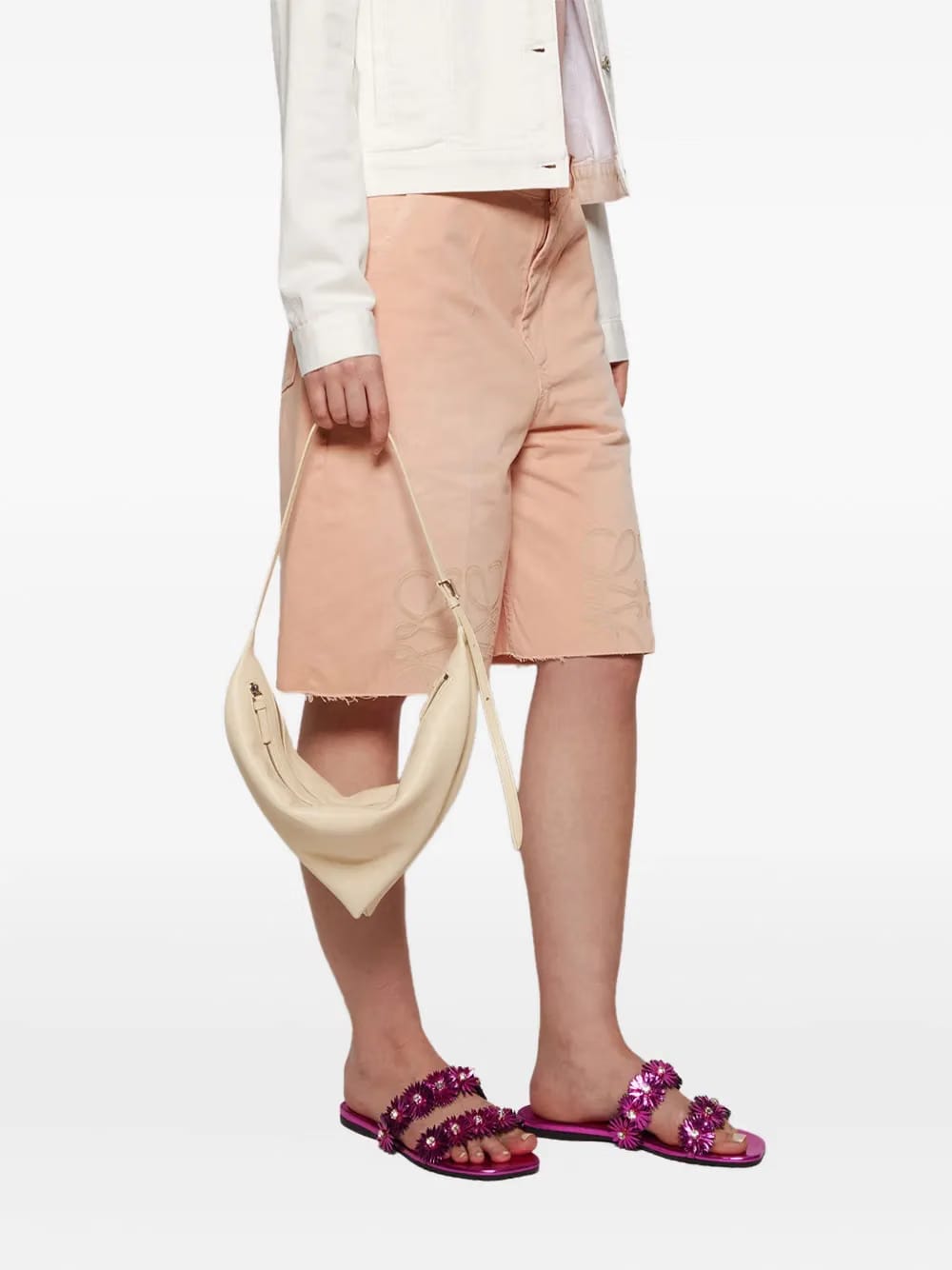 Petal flower -rystal sandals