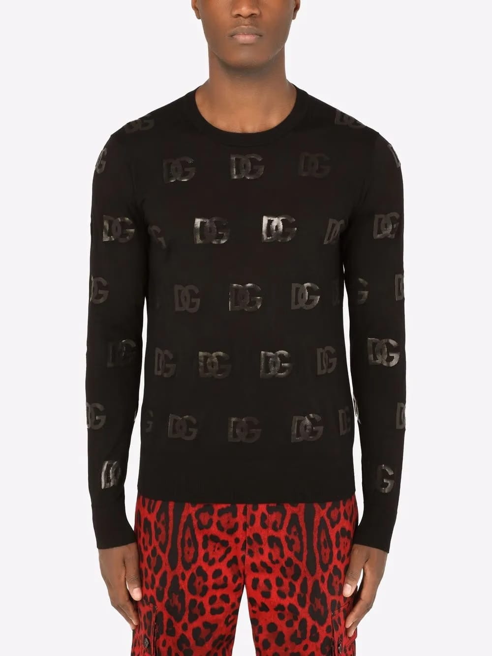 sequin-logo jumper