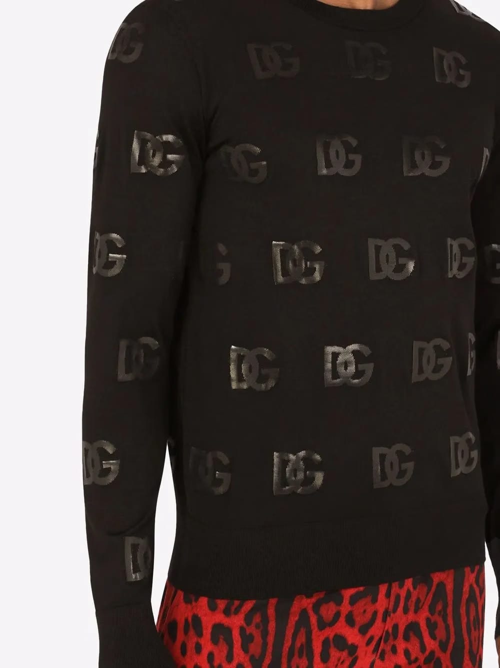 sequin-logo jumper