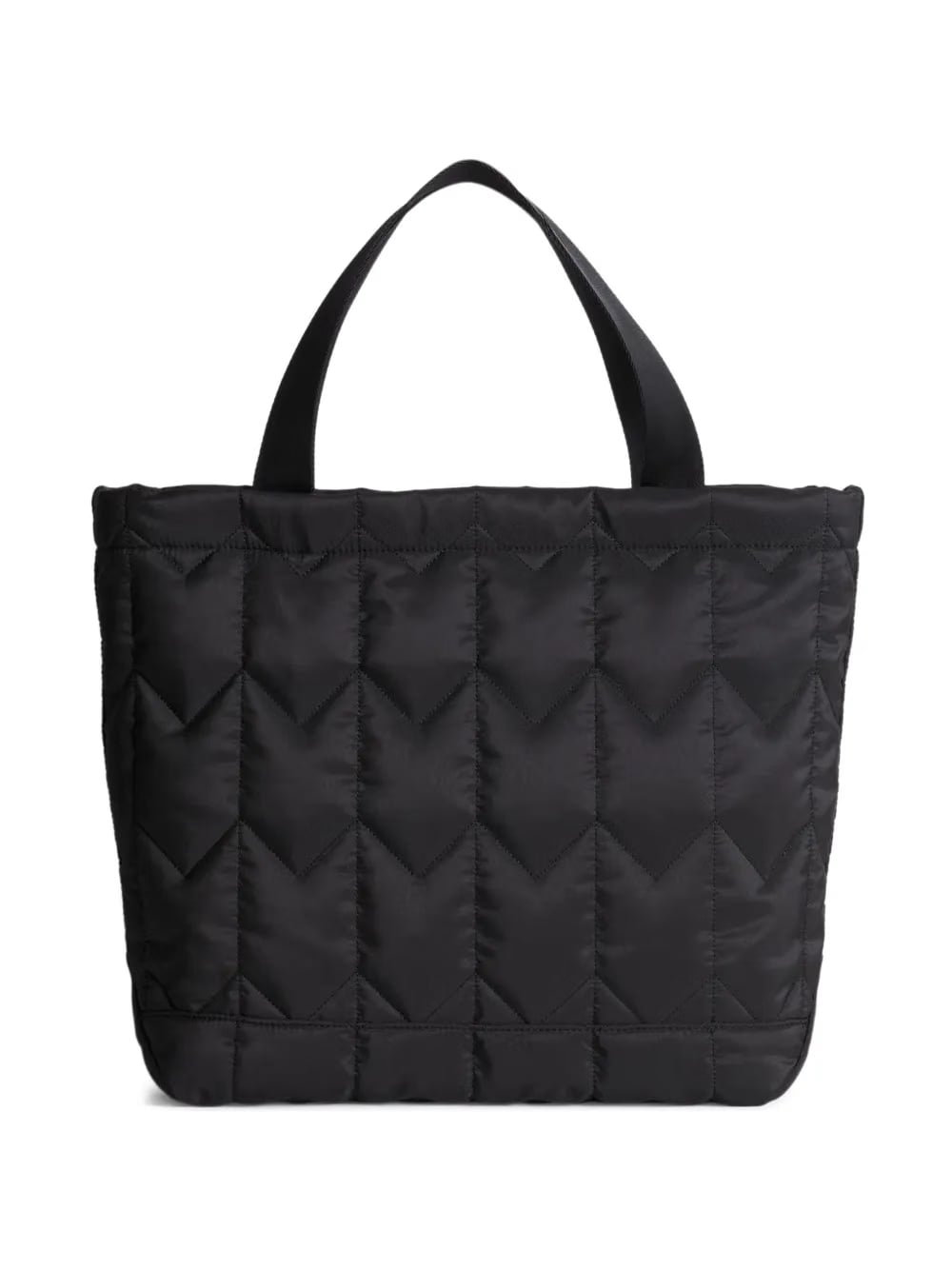 large chevron quilted tote bag