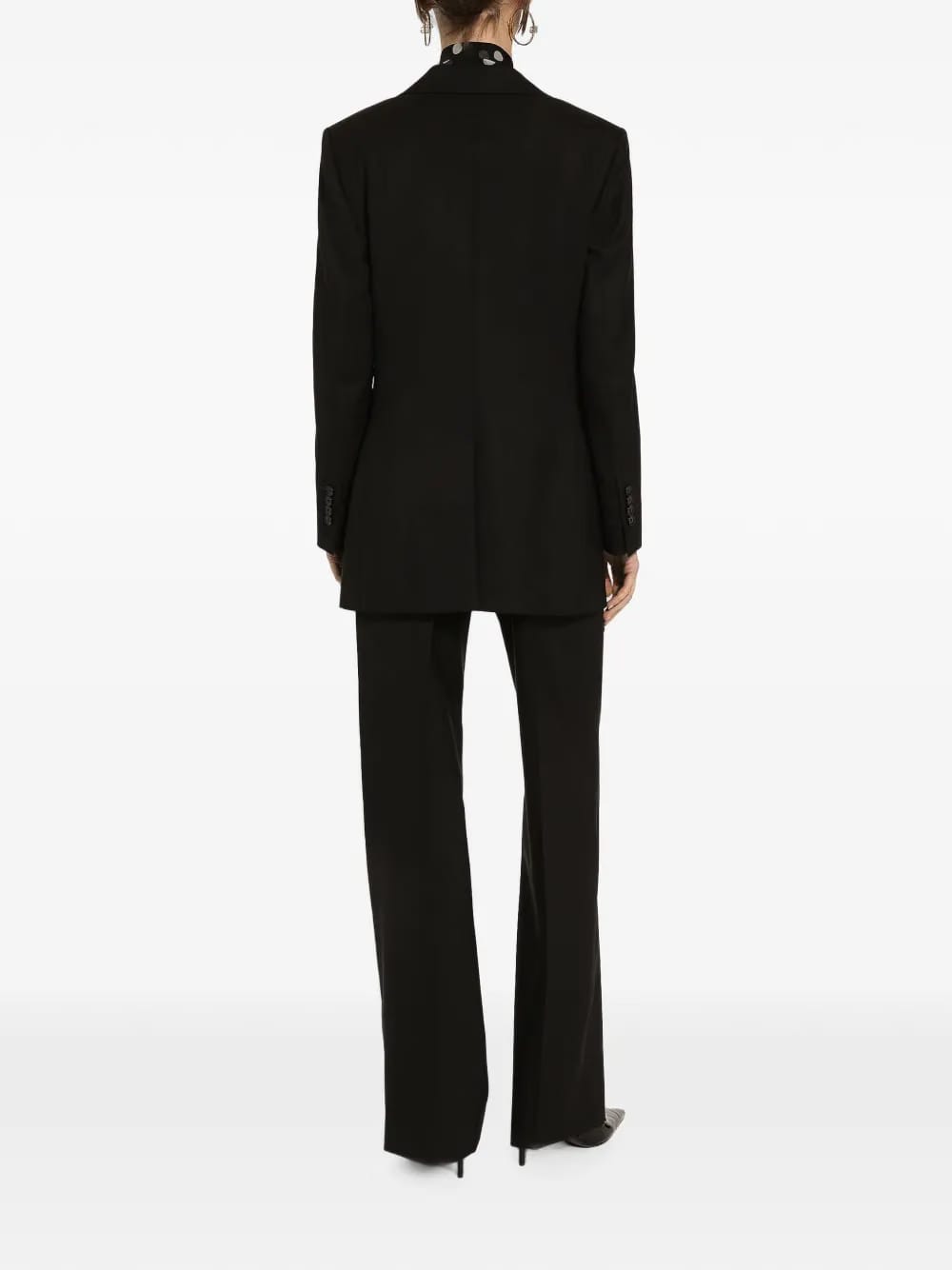 flared virgin-wool trousers