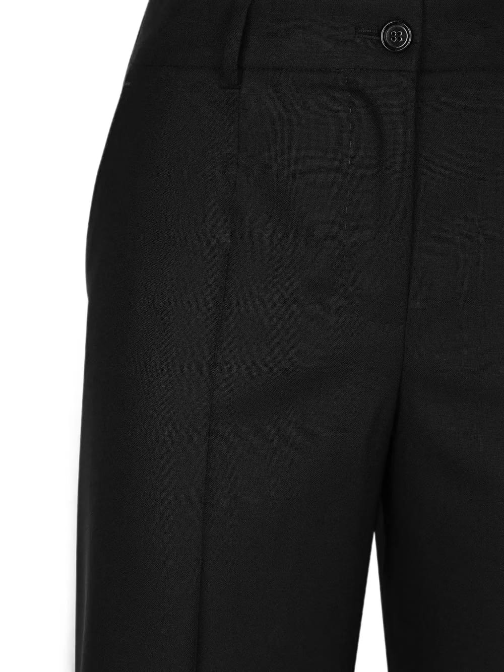 flared virgin-wool trousers