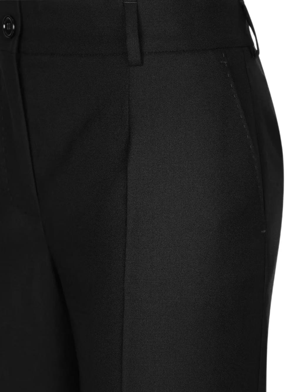 flared virgin-wool trousers
