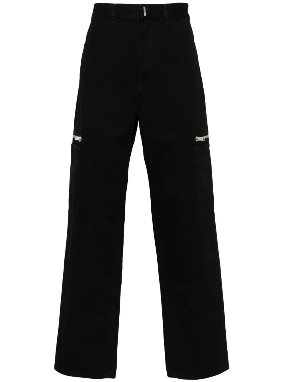 cargo denim trousers