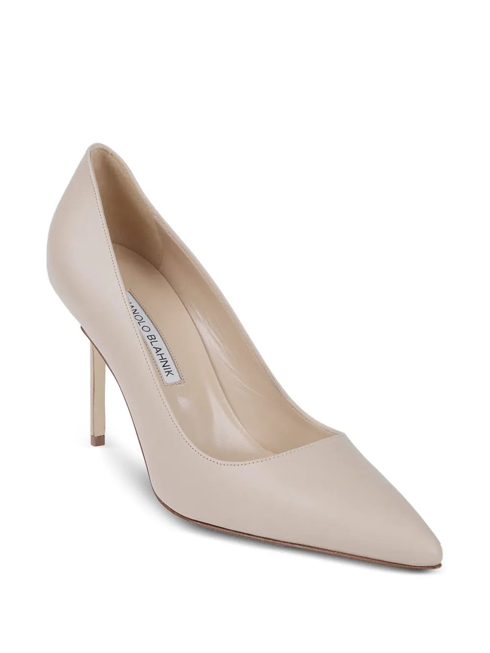 90mm pointed-toe leather pumps