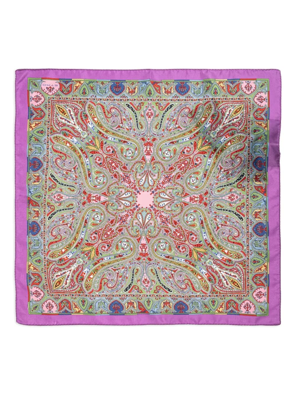 paisley-pattern silk scarf