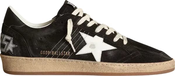 Golden Goose Ball Star Black White