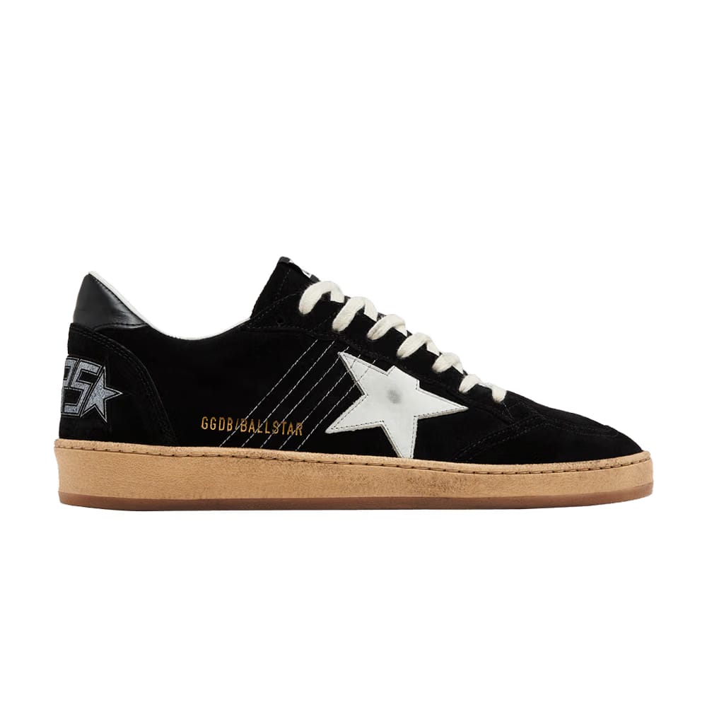 Golden Goose Ball Star Black White