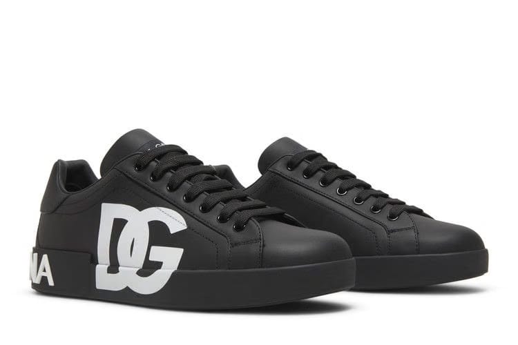 Dolce & Gabbana Portofino Low DG Logo Print - Black White