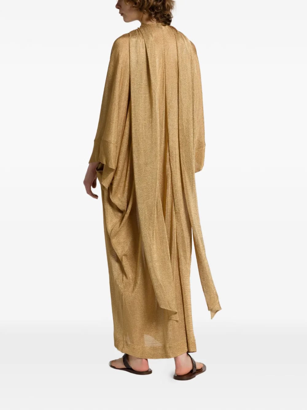 V-neck split kaftan