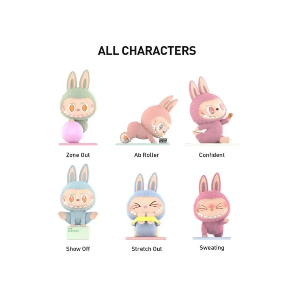 Pop Mart Labubu The Monsters Lazy Yoga Series Figures Sealed Case (10 Blind Boxes)
