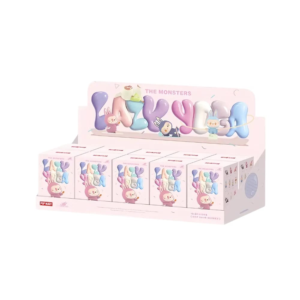 Pop Mart Labubu The Monsters Lazy Yoga Series Figures Sealed Case (10 Blind Boxes)