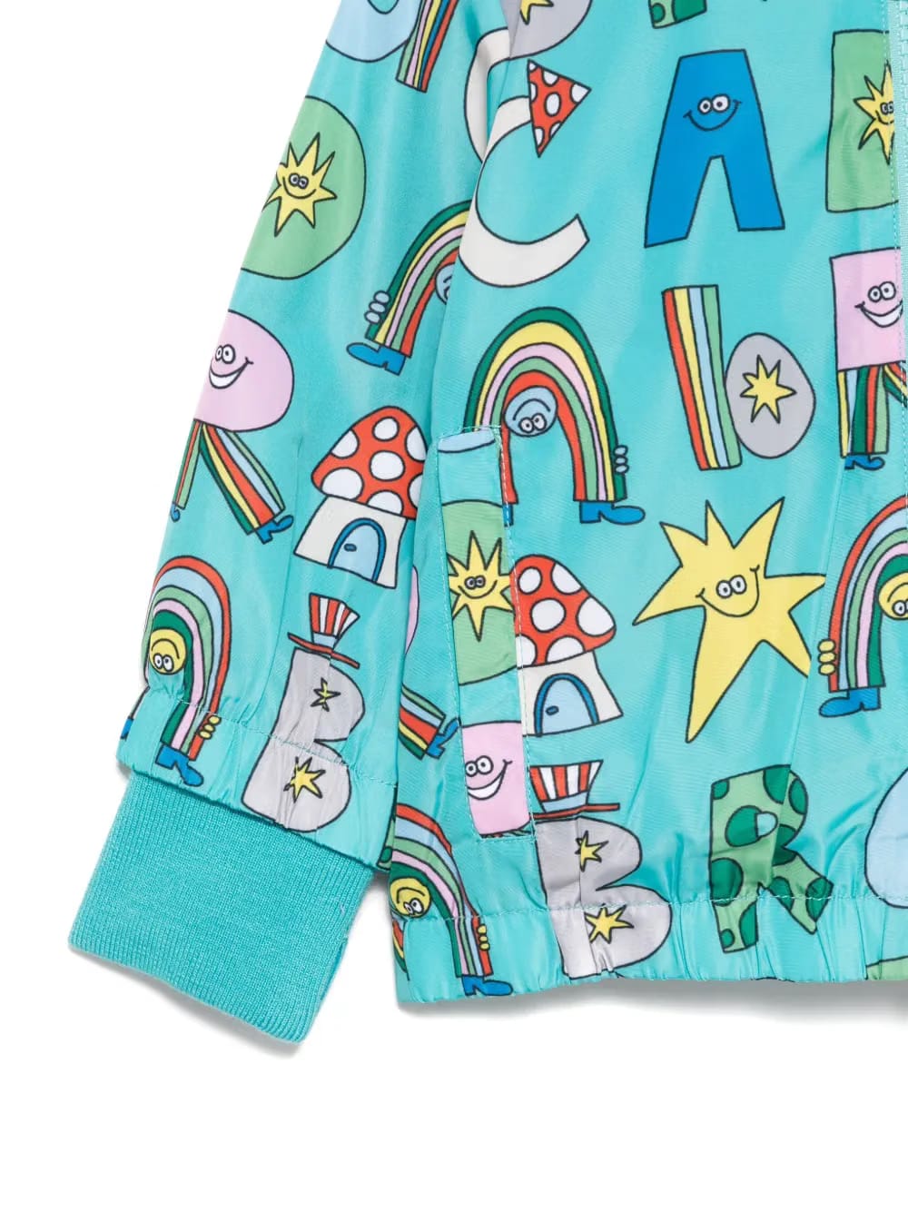 graphic-print jacket