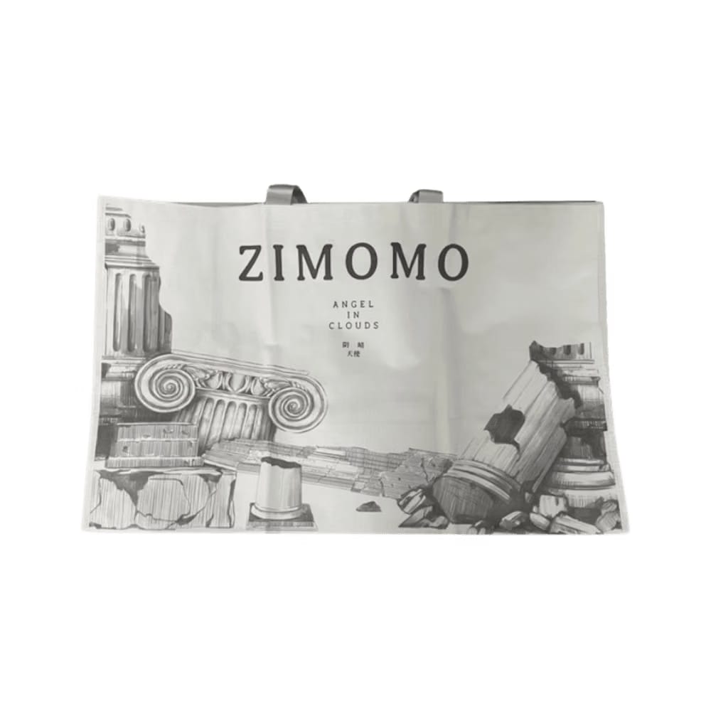 Pop Mart The Monsters Labubu Zimomo Angel in Clouds Figure + Tote Bag