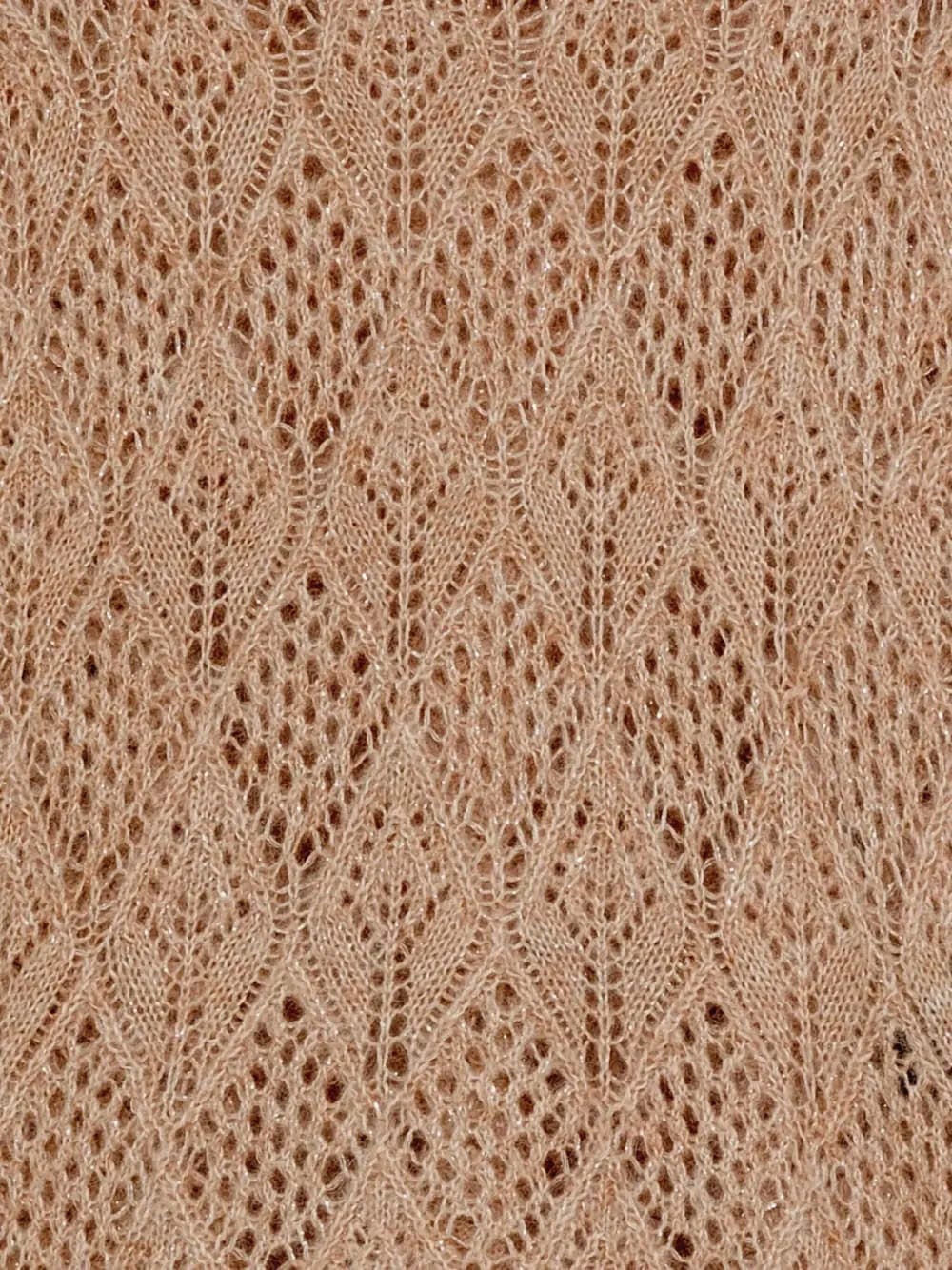 open-knit round-neck sweater