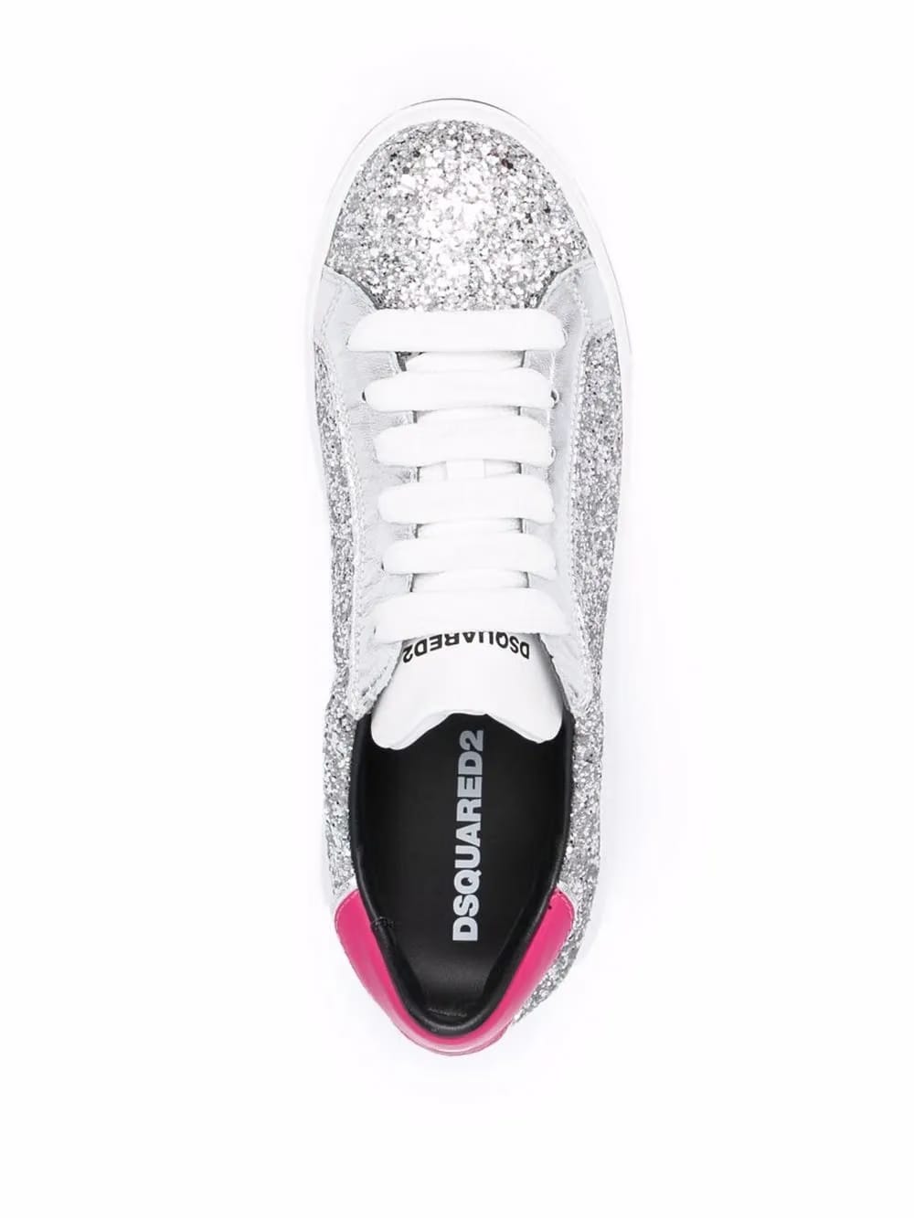 glittered low-top sneakers