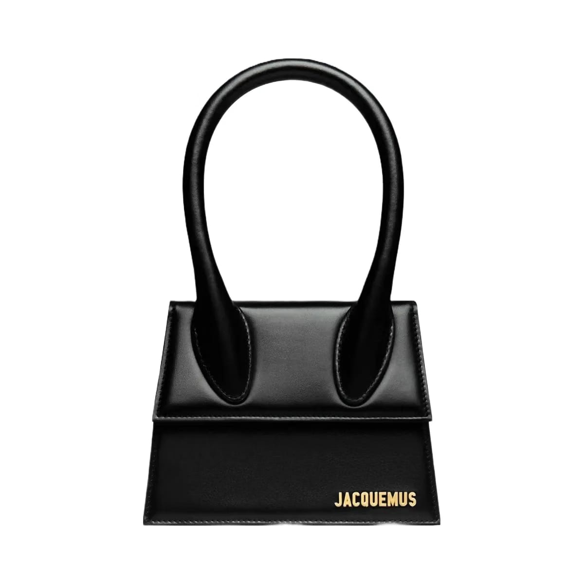 Jacquemus The medium Chiquito Leather handbag Black